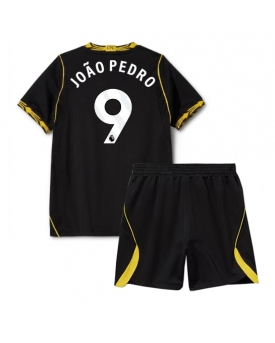 Billige Fotballdrakt Chelsea Joao Pedro #9 Replika Bortedraktsett Barn 2026-27 Kortermet (med bukser)